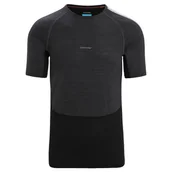 Koszulki sportowe męskie - Męska koszulka Icebreaker Men 125 ZoneKnit™ SS Crewe Rozmiar: XXL / Kolor: czarny/zielony - miniaturka - grafika 1