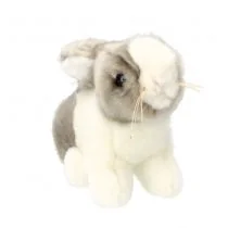 Pluszak 16 cm Królik biało-popielaty BEPPE 14094  BS - Maskotki i pluszaki - miniaturka - grafika 1