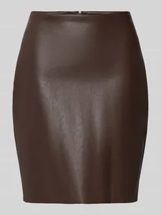 Spódnica mini z imitacji skóry model ‘DAGMAR’ - Spódnice - miniaturka - grafika 1