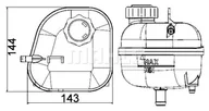 Układ chłodzenia - akcesoria - Zbiorniczek wyrównawczy, płyn chłodzący Mahle CRT 85 001S - miniaturka - grafika 1