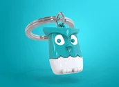 Breloki - Brelok Sowa Niebieska - Metalm - miniaturka - grafika 1