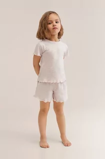 Piżamy damskie - Mango Kids piżama dziecięca Dottyb kolor fioletowy wzorzysta - grafika 1