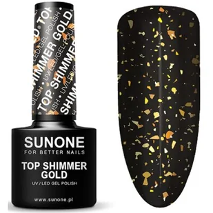 Sunone Lakiery hybrydowe 5ml Top shimmer gold - Lakiery hybrydowe Sunone Lakiery hybrydowe 5ml Top shimmer gold - Lakiery hybrydowe - miniaturka - grafika 1