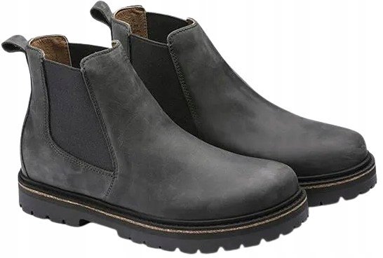 BIRKENSTOCK SZTYBLETY MĘSKIE SKÓRZANE Z ELASTYCZNYMI WSTAWKAMI 41 1T7B