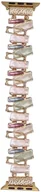 Akcesoria do smartwatchy - GlacierX bransoleta do smartwatcha Gleam Crystals Stretch Bracelet Cotton Candy do Apple Watch 38/40/41mm wielokolorowa - miniaturka - grafika 1