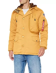 ALPHA INDUSTRIES Męska kurtka polarowa kurtka zimowa, zboże, XXL - Kurtki męskie - miniaturka - grafika 1