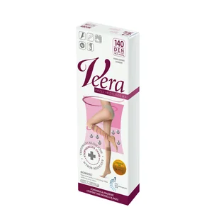 Veera Przeciwżylakowa, podkolanówki uciskowe, 140 den, rozmiar 1/2, visone - Bielizna lecznicza - miniaturka - grafika 1