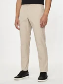 Spodnie męskie - Guess Spodnie materiałowe M4YB01 WG9Z2 Beżowy Slim Fit - miniaturka - grafika 1