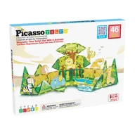 Klocki - Klocki magnetyczne Picasso Safari, 38 elementów, z 8 zwierzątkami - miniaturka - grafika 1