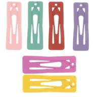 Ozdoby do włosów - Spinki do Włosów Kolorowe Zestaw 6 Szt Wsuwki Lakierowane Lekkie Wytrzymałe - miniaturka - grafika 1