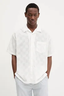 Vans koszula bawełniana męska kolor beżowy relaxed VN000M1FFS81 - Koszule męskie - miniaturka - grafika 1