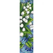 Pasmanteria - Haft krzyżykowy - Zestaw do haftu - Zakładka - Wiosenne kwiaty - miniaturka - grafika 1