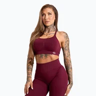 Bielizna sportowa damska - Biustonosz treningowy Gym Glamour Push Up 2.0 dark chocolate | WYSYŁKA W 24H | 30 DNI NA ZWROT - miniaturka - grafika 1