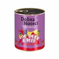 Mokra karma dla psów - Dolina Noteci PREMIUM SUPERFOOD sarna i wołowina 800g 36302-uniw - miniaturka - grafika 1