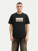 Koszulki męskie - Jack & Jones T-Shirt Fusion 12289863 Czarny Regular Fit - miniaturka - grafika 1