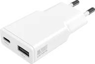 Ładowarki do telefonów - Ładowarka 4smarts 4smarts Netzladegerät PDPlug Duos Slim 20W GaN 1C+1A, weiß 541122 - miniaturka - grafika 1