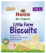 Przekąski dla dzieci - Holle Bio Keksy Orkiszowe Mała Farma, 100g, Holle BIO - miniaturka - grafika 1