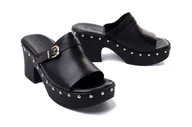 Klapki i japonki damskie - TAMARIS 27129-38 007 black uni, klapki damskie - Tamaris - miniaturka - grafika 1