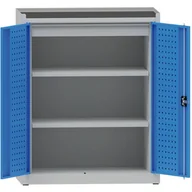 Pozostałe wyposażenie warsztatu - PARTNER B2B Metalowa szafa warsztatowa na narzędzia KOVONA, 2 półki, 1 szuflada, spawana, nośność 50 kg, 950 x 500 x 1170 mm 178592 - miniaturka - grafika 1