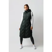 Kamizelki jeździeckie - B//Vertigo Kamizelka długa ocieplana - scarab green - miniaturka - grafika 1