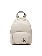 Plecaki - Calvin Klein Jeans Plecak Sleek Campus Bp22 Solid K60K610087 Beżowy - miniaturka - grafika 1