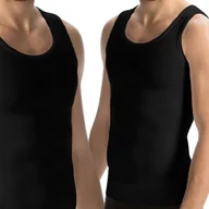 Koszulki męskie - Podkoszulek na ramiączkach PODKOSZULKA MĘSKA gładka 100% BAWEŁNA - 3XL - miniaturka - grafika 1