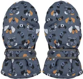 Rękawiczki dla dzieci - Dziecięce ciepłe rękawiczki narciarskie Noviti RN012 Szare - miniaturka - grafika 1