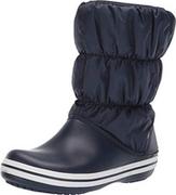 Śniegowce damskie - Crocs Damskie buty zimowe Puff Boots, Granatowo/biały - Marineblau Weiß - 39/40 EU - miniaturka - grafika 1