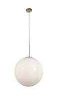 Lampy sufitowe - Atom II D40 lampa wisząca 1xE27 satynowy mosiądz 6099SB - miniaturka - grafika 1
