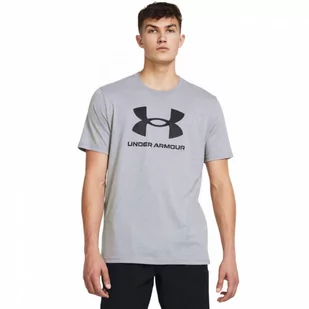 Męski t-shirt z nadrukiem Under Armour UA Sportstyle Logo Update SS - szary - UNDER ARMOUR - Koszulki sportowe męskie - miniaturka - grafika 1