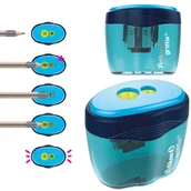 Temperówki - Temperówka podwójna do grubych i cienkich z pojemnikiem Griffix PELIKAN - miniaturka - grafika 1