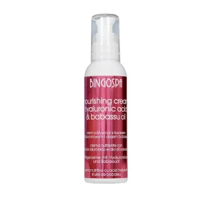 BingoSpa Odżywczy krem z kwasem hialuronowym oraz olejami babassu i z kiełków pszenicy - Nourishing Cream With Hyaluronic - Kremy do twarzy - miniaturka - grafika 1