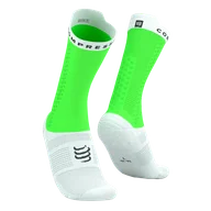 Skarpetki kolarskie - COMPRESSPORT Skarpetki rowerowe PRORACING SOCKS V4 BIKE neon green/white - miniaturka - grafika 1