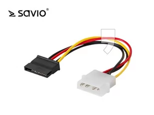 Elmak SAVIO AK-10 Kabel zasilający adapter Molex 4pin M - Kable komputerowe i do monitorów - miniaturka - grafika 2