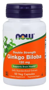 Now Foods Sklep GINKGO BILOBA 120MG 50 WEG.KAPS. - Witaminy i minerały dla sportowców - miniaturka - grafika 2