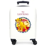 Walizki - Joumma Disney Król Lew walizka kabinowa biała 33 x 50 x 20 cm sztywne zapięcie szyfrowe ABS boczne zapięcie szyfrowe 28,4 kg 2 kg 4 koła podwójny bagaż ręczny, biała, walizka kabinowa - miniaturka - grafika 1