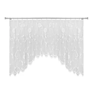 Firana żakardowa POSŁONEK2, 300 x 150 cm, kolor biały - Firany - miniaturka - grafika 1