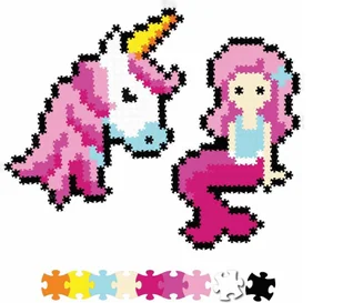 QElements Puzzle 700 Pixelki Jixelz Bajkowi przyjaciele - Puzzle - miniaturka - grafika 1