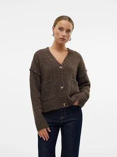 Vero Moda Kardigan w kolorze brązowym - Swetry damskie - miniaturka - grafika 1