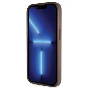 Etui Guess GUHCP14XP4TDSCPW na iPhone 14 Pro Max 6.7" - brązowe Crossbody 4G Metal Logo - Etui i futerały do telefonów - miniaturka - grafika 5