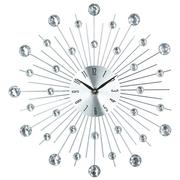 Zegary - Atmosphera Zegar na ścianę o niespotykanym kształcie, elegancka dekoracja z kryształkami na ścianę - miniaturka - grafika 1