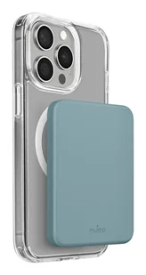 PURO PUFCBB40P2MAGGRN bank mocy Litowo-polimerowy (LiPo) 4200 mAh Bezprzewodowe ładowanie Zielony - Powerbanki - miniaturka - grafika 1