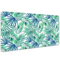 Podkładki na biurko - Ochronna mata na biurko Malowane liście 100x50 cm, Dywanomat - miniaturka - grafika 1