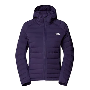 Kurtka The North Face Belleview Stretch Down Hoodie 0A7UK51JI1 - fioletowa - Kurtki i kamizelki sportowe damskie - miniaturka - grafika 1