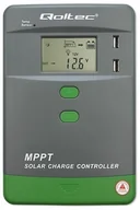 Ładowarki i akumulatory - Solarny regulator ładowania MPPT z czujnikiem temperatury 30A 12V/24V LCD 2xUSB Bluetooth APP GEL LiFePO4 Qoltec - miniaturka - grafika 1