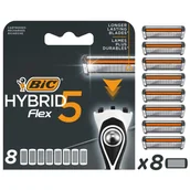 Maszynki do golenia i wkłady - BIC Hybrid Flex 5 Wkłady do maszynki - blister 1op.8szt - miniaturka - grafika 1