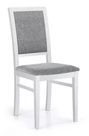 Krzesła - Krzesło ELIOR Prince, biało-szare, 41x43x96 cm - miniaturka - grafika 1