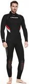 Pianki do pływania - Cressi Men's Castoro Man Monopiece Wetsuit Mokry skafander z neoprenu o grubości 5mm ,Czarny/Czerwony ,3XL ,XLR106437 - miniaturka - grafika 1