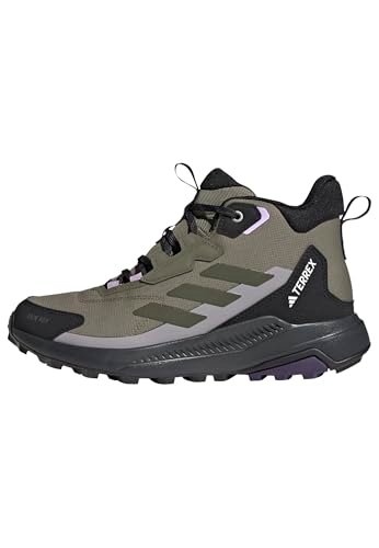 Buty turystyczne damskie adidas TERREX Anylander Mid RAIN.RDY - olive strata/n.cargo/core blk rozmiar: 37_5