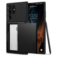 Etui i futerały do telefonów - Spigen Slim Armor CS Galaxy S22 Ultra black ACS03927 - miniaturka - grafika 1